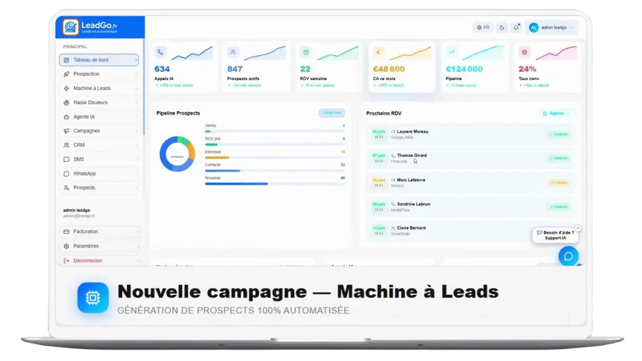 MVP SaaS livré au prix ferme par le studio Lasda.pro