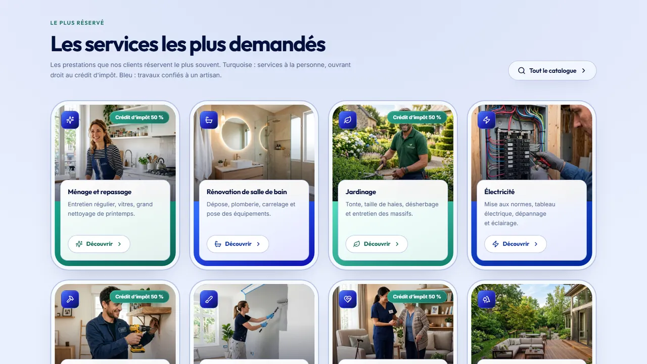 Cbiza.fr : catalogue des services à domicile et des travaux les plus demandés