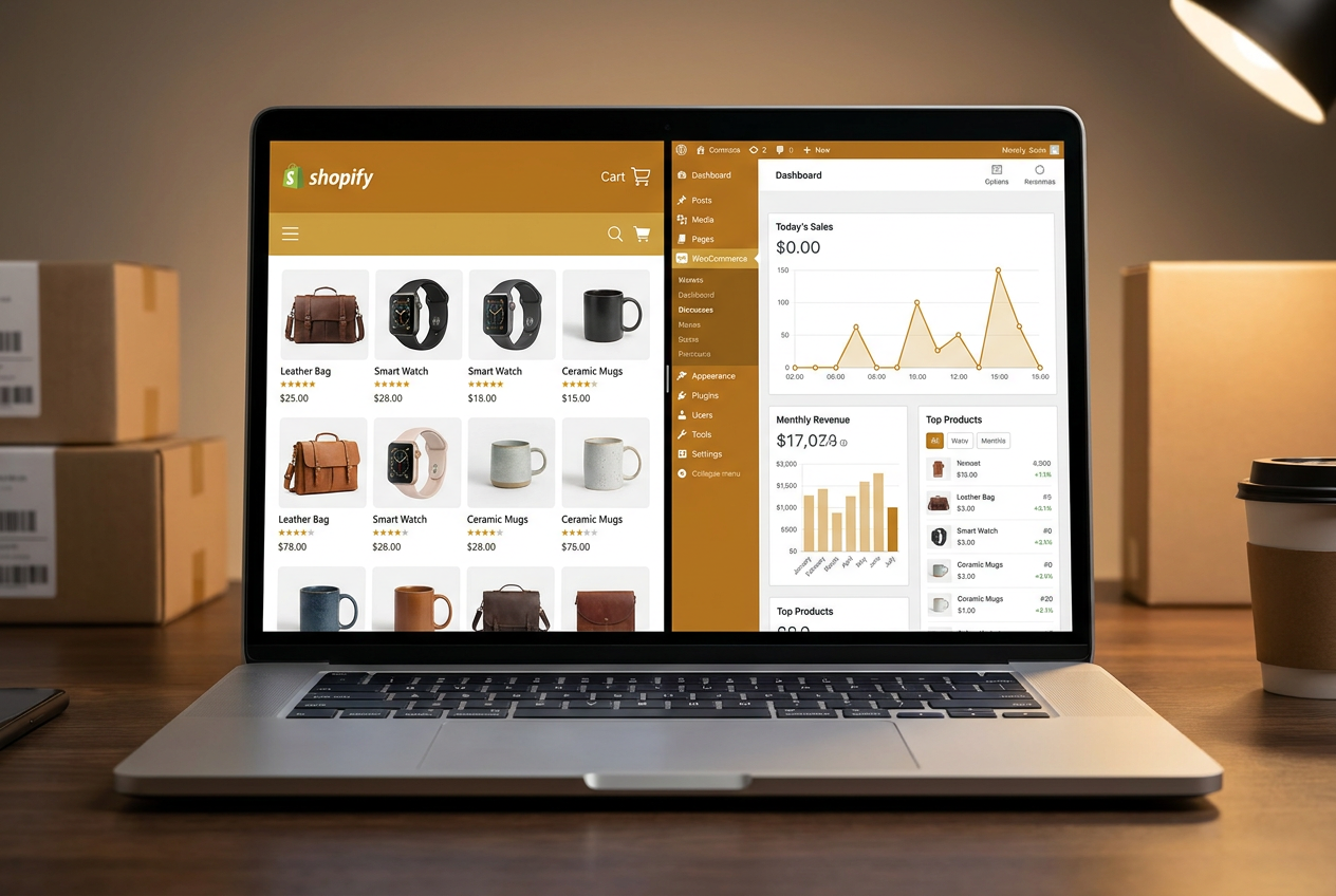 Boutique e-commerce Shopify WooCommerce
