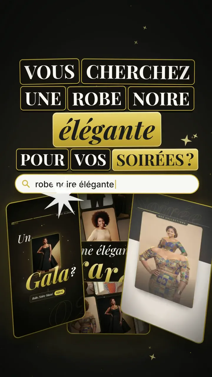 Massi Élégance : la robe noire (publicité vidéo TikTok de mode)